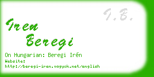 iren beregi business card